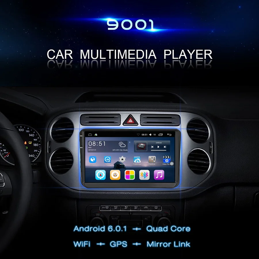 TOPSOURCE Car Radio GPS Double 2 Din Android 9 Inch Wifi BT FM Mirror Link Touch Screen 800 X 480 Car Multimedia Player For VW TOPSOURCE Car Radio GPS Double 2 Din Android 9 Inch Wifi BT FM Mirror Link Touch Screen 800 X 480 Car Multimedia Player For VW