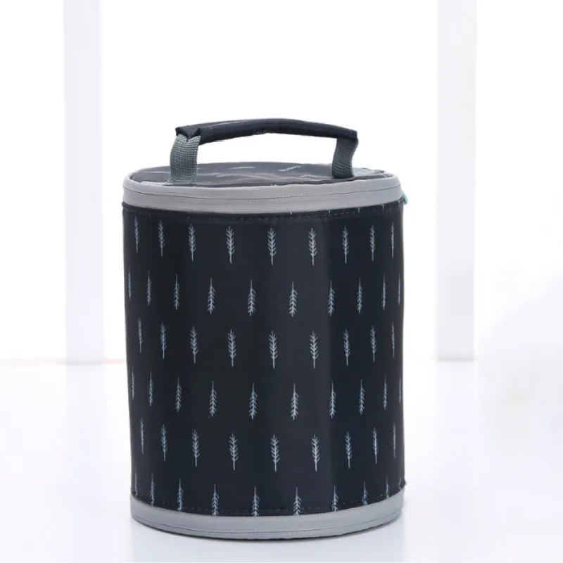 Складная переносная сумка для обеда, термоизоляционная сумка-холодильник, сумка для хранения ланча Bento - Цвет: navy