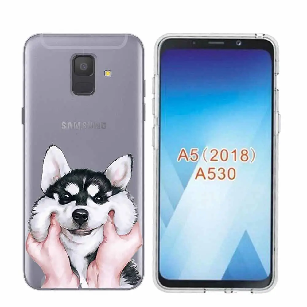 Arvin Paniting Case FOR Samsung A5 Adorable Animals Case FOR Samsung A6 Plus 2018 Smart Back Protective Phone Cover FOR A3 A7 A8 (1)