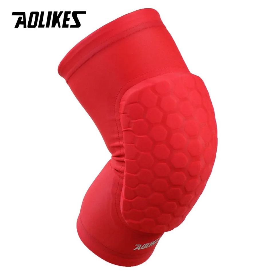 Aolikes 1 قطع عرافة الإسفنج واقية منصات الركبة كرة السلة الساق الأكمام ضغط نيبادس الركبة تستعد الرياضة السلامة Aolikes 1 قطع عرافة الإسفنج واقية منصات الركبة كرة السلة الساق الأكمام ضغط نيبادس الركبة تستعد الرياضة السلامة