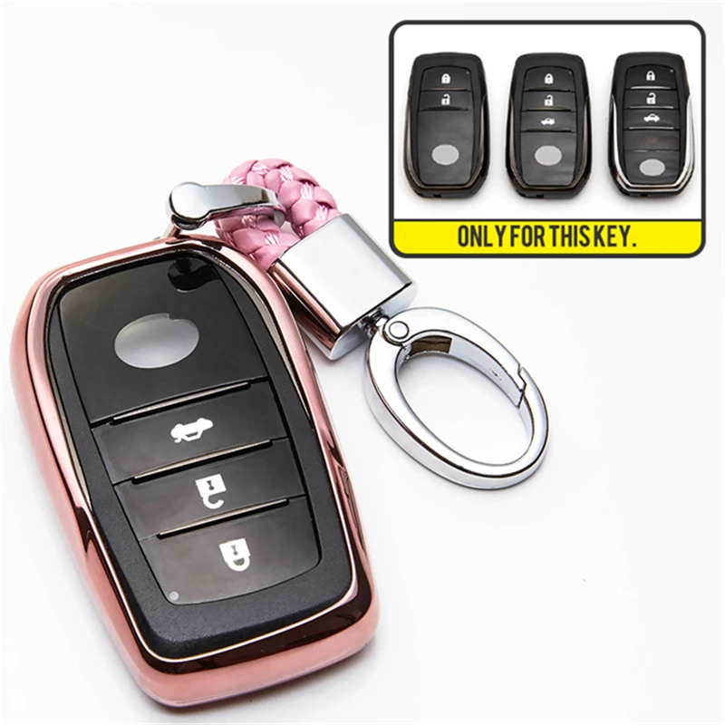 Для Toyota Camry Highlander Prado Crown Land Cruiser 200 chr ch r Prius Vitz Riez RAV4 Corolla ТПУ чехол для автомобиля