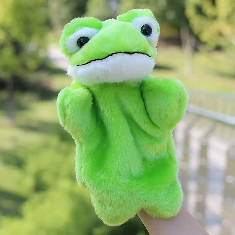 Frog hand puppets Christmas gift 30cm Plush hand puppet toys Animals