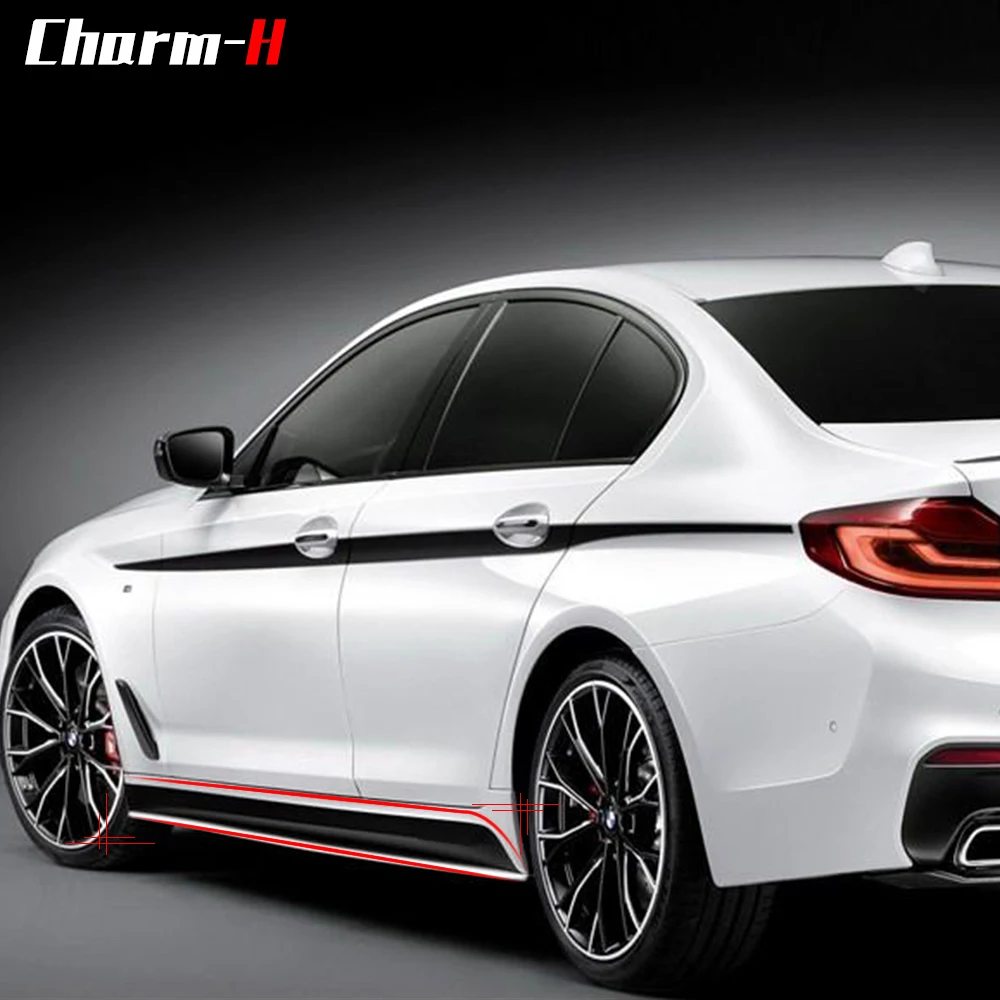 2 قطعة M الأداء 5D الكربون الألياف الجانب تنورة عتبة سباق شريط ملصق لاصق لامع ورائع ل BMW G30 5 سلسلة 2017- الاكسسوارات الحاضر 2 قطعة M الأداء 5D الكربون الألياف الجانب تنورة عتبة سباق شريط ملصق لاصق لامع ورائع ل BMW G30 5 سلسلة 2017- الاكسسوارات الحاضر