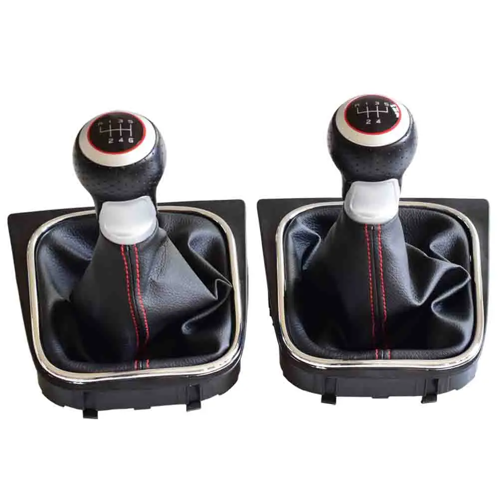 

Car Styling Car Manual Gear Stick Lever Knob Shifter For Volkswagen VW Golf 5 MK5 R32 For GTI 2005-2009 With Dust-Proof Cover