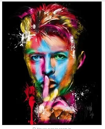 

DAVID BOWIE ABSTRACT COLOURFUL CHOICES Art Wall Decor Silk Print Poster