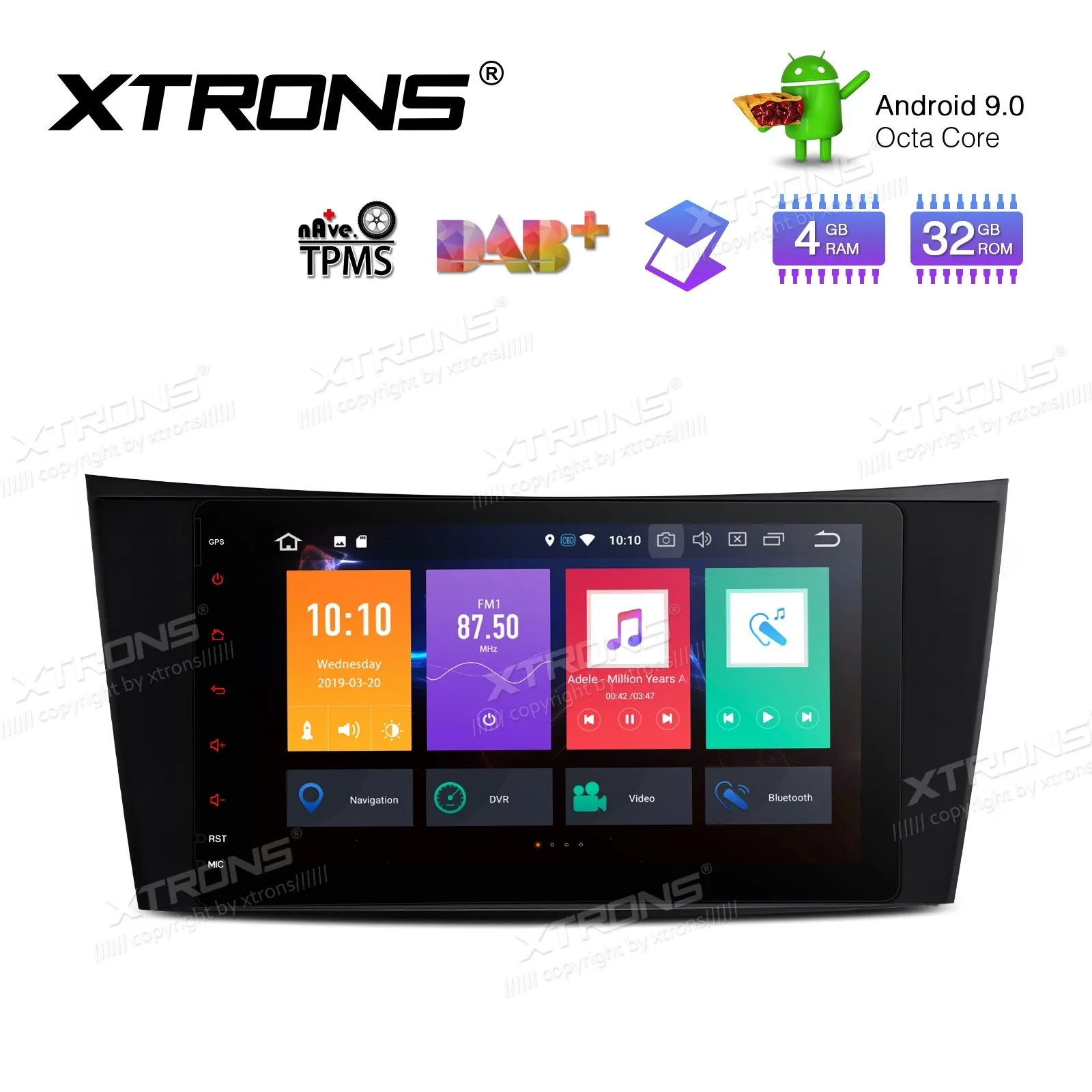 Cheap 8" Android 9.0 Pie OS Car Multimedia Navigation GPS Radio for Mercedes-Benz E-Class W211 2002-2008 & CLS-Class W219 2005-2006 2