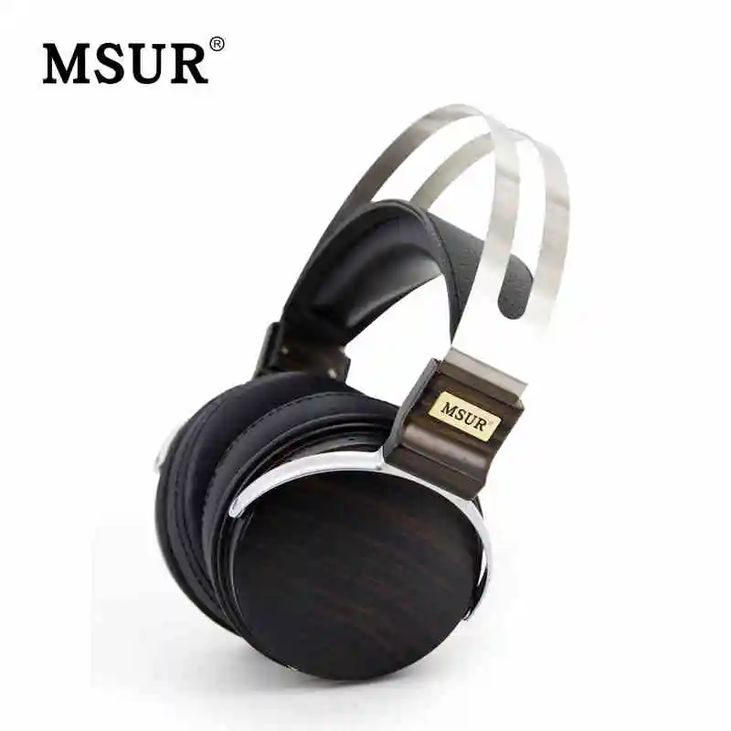 

Original MSUR N650 Wooden Metal Hifi Music DJ Headphone Headset Earphone With Beryllium Alloy Driver Portein Leather