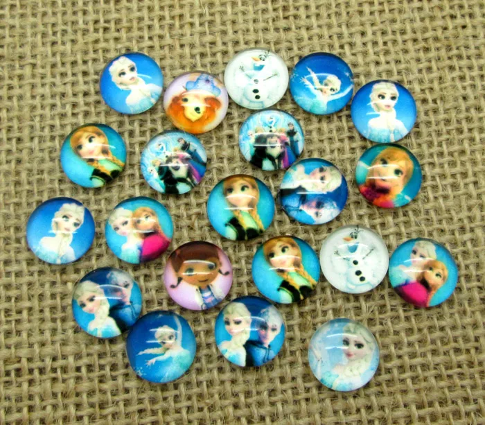 

50Pcs Mixed Glass Girl Beads Decoration Crafts Flatback Cabochon Scrapbooking Fit Phone Embellishments Kawaii Diy Accessories