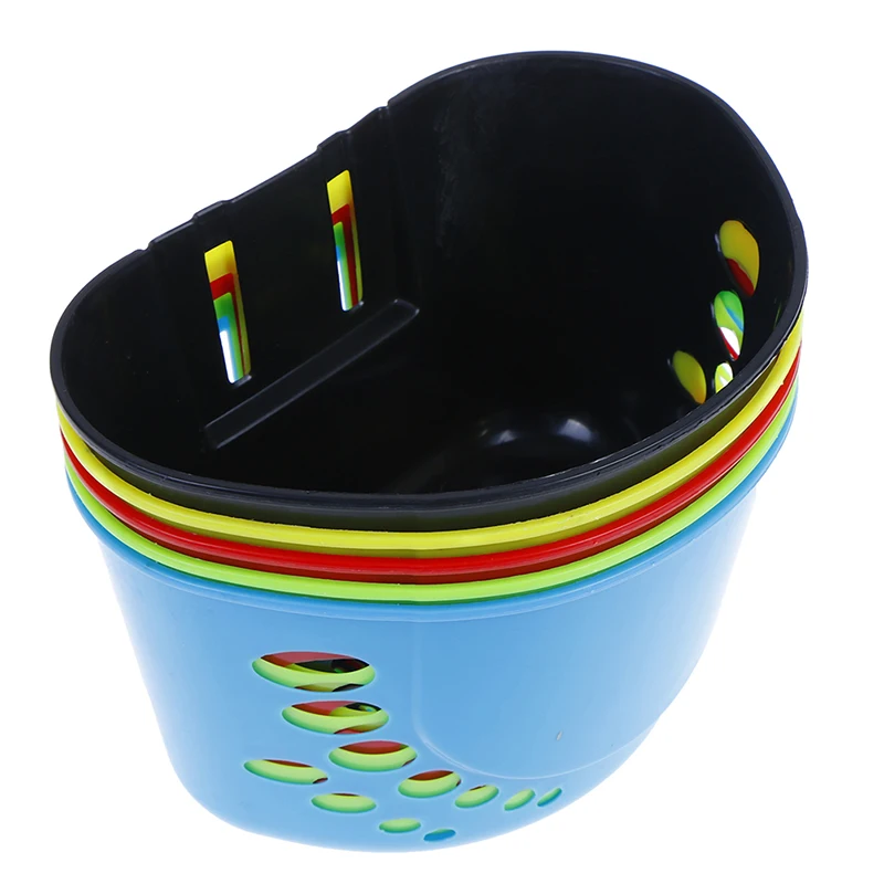 Best 5 Colors Lovely Bicycle Basket Front Bag Easy Installation Bicycle Bag Scooter Handle Bar Basket with Bracket Bike Accessories 2