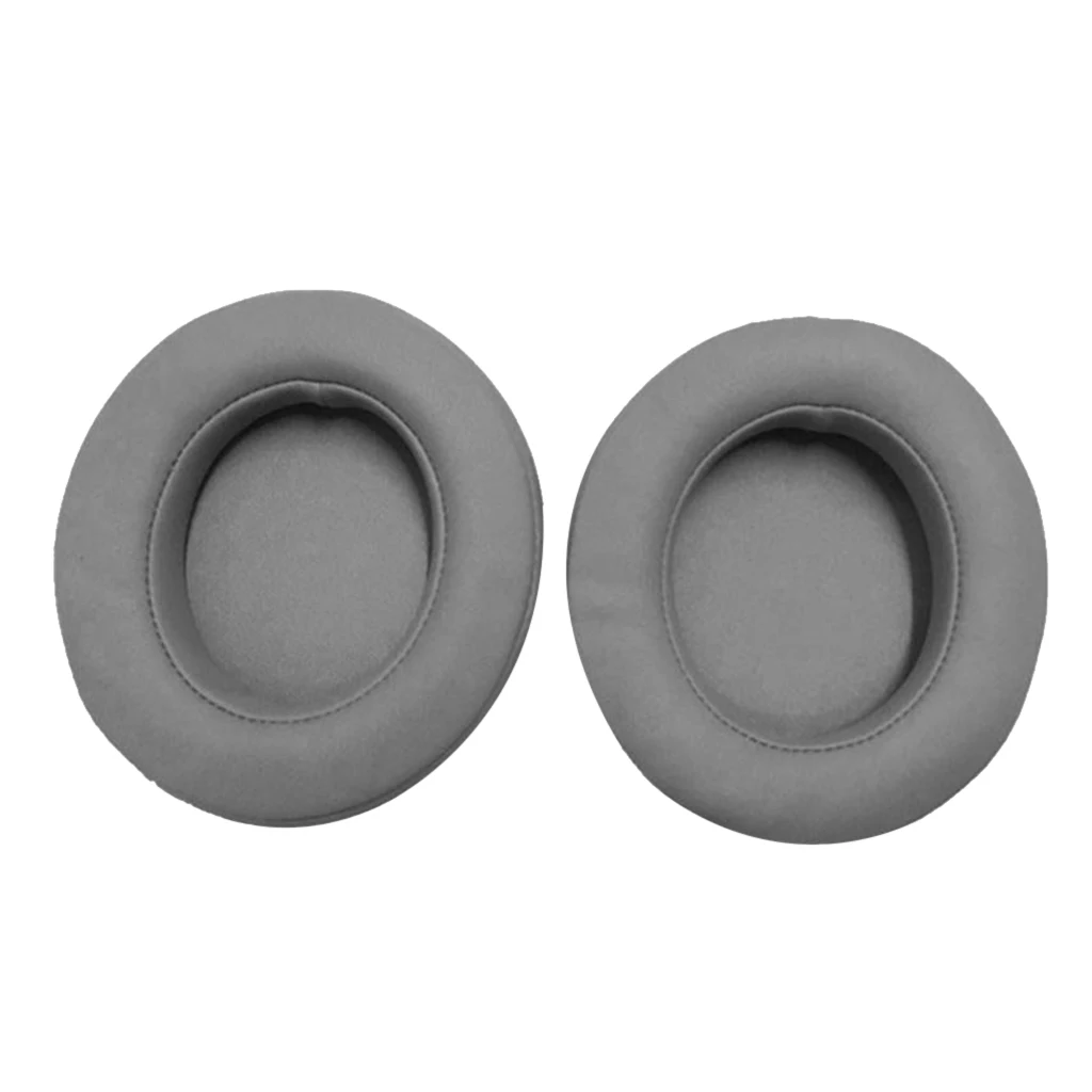 1 Pair Black/Grey Ear Pad Cushion Earmuff Earpads For Razer Kraken Pro V2 Analog Gaming Earphone Headset(L+R) 10*9.8*2.5cm