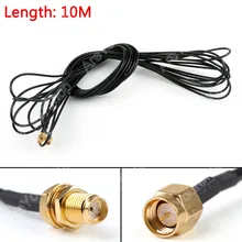 Sale 10m RG174 Cable SMA Male Plug To SMA Female Jack Bulkhead Coax Pigtail