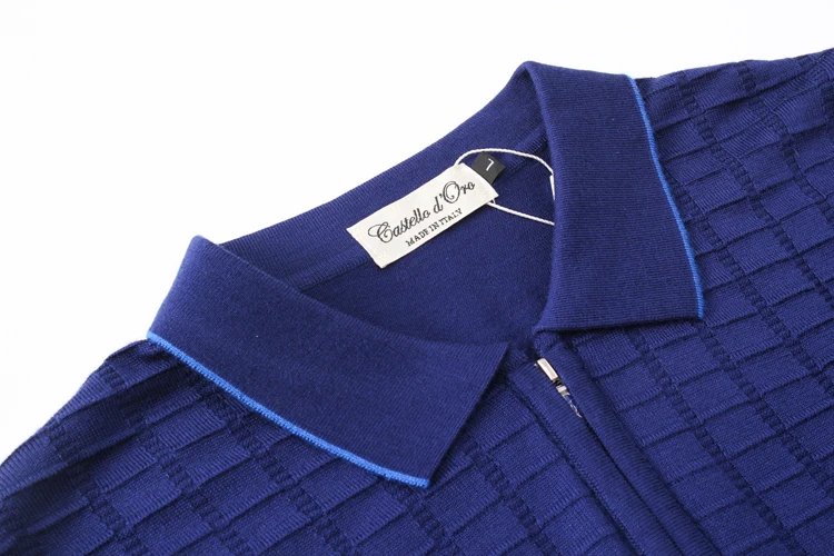TACE & SHARK миллиардер свитер мужской 2018 Новое поступление модные удобные молнии воротник крест-накрест шерсти господа бесплатная доставка