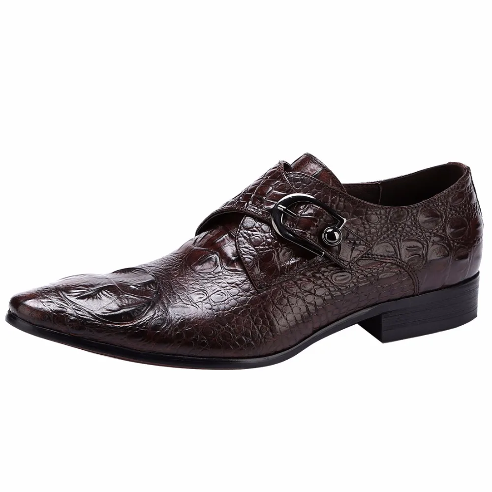 Buy 2018 Spring Big Size Men's Crocodile Pattern