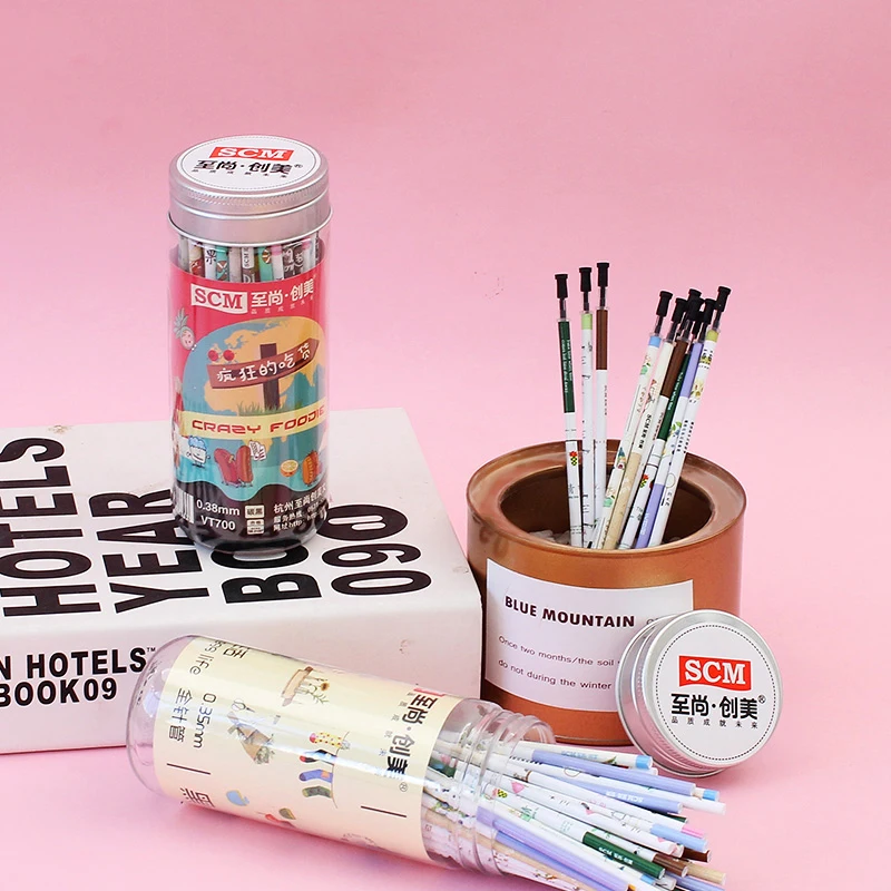 

SCM Gel Ink Refill with Gel Pens Black Blue Red Ink 0.28mm 0.35mm 0.38mm 0.5mm Needle/Bullet Tip for Choose 80pcs/barrel Refills