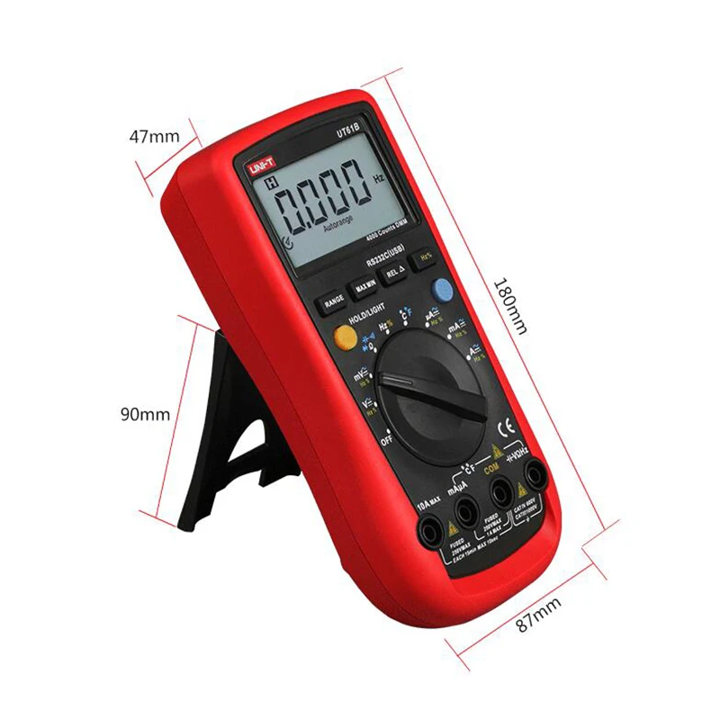 UNI-T UT61A UT61B UT61C UT61D UT61E Цифровой мультиметр true rms Автоматический диапазон AC DC Удержание данных мультитестер+ подарок