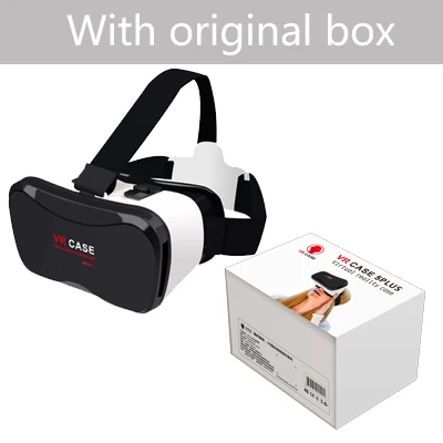 VR Виртуальная реальность 3D очки Google Cardboard VR чехол 5 Plus Pro Смарт Беспроводная Bluetooth мышь/пульт дистанционного управления геймпад 2 - Цвет: Белый