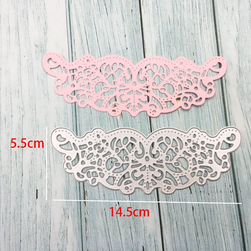 

Metal Cutting Dies Flower Floral Lace Edge Border Stencil for DIY Scrapbooking Album Decorative Paper Cards Making Craft Dies
