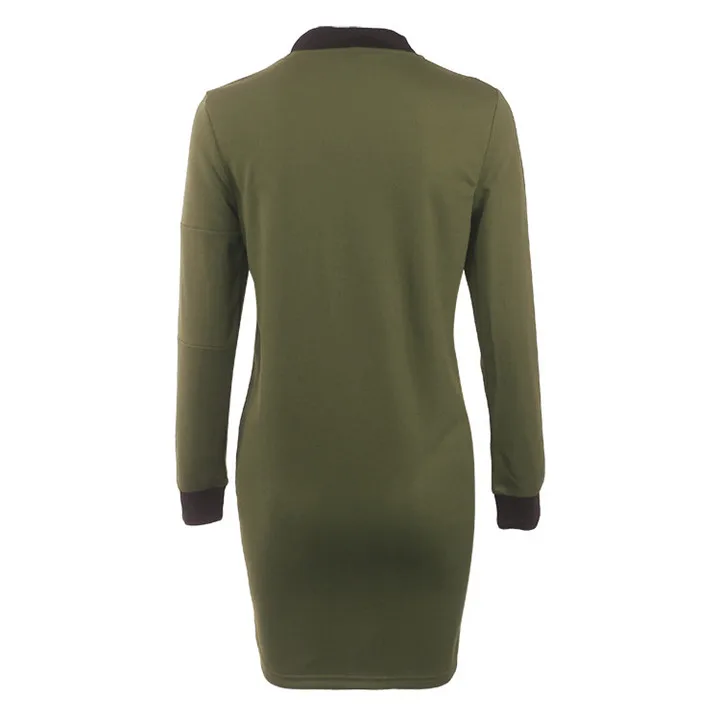 2017 autumn new European and American fashion ladies in the long section of pure color simple fashion jacket jacket (20)