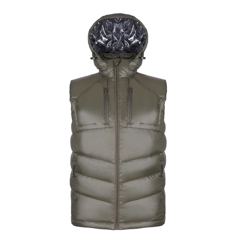 Winter Hiking Camping Gilet Puffer Duck Down Outdoor Vest Men Ultra