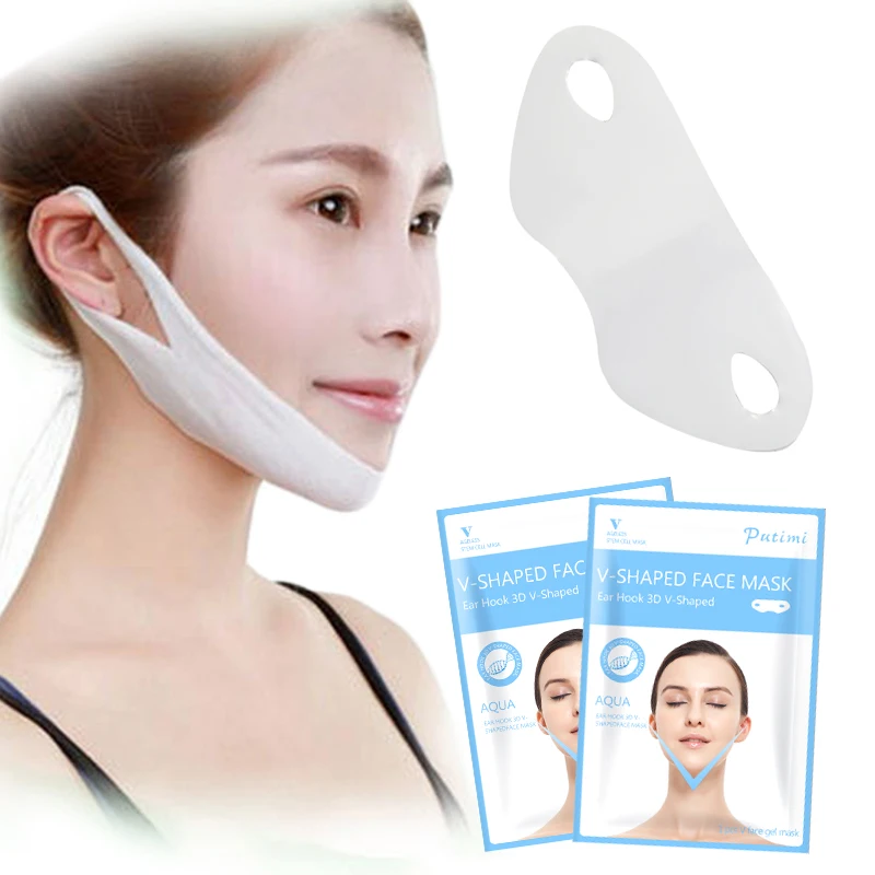 

3Pcs PUTIMI Lifting Face Mask V Shape Face Slim Double Chin Check Neck Lift Mask V Shaper Face Mask Slimming Bandage Skin Care