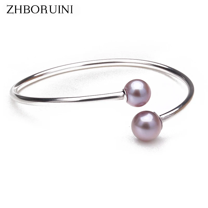 

ZHBORUINI 2017 Fashion Charm Bracelet Natural Freshwater Pearl Jewelry 925 Sterling SilverJewelry For Women Pearl Bracelet Gift