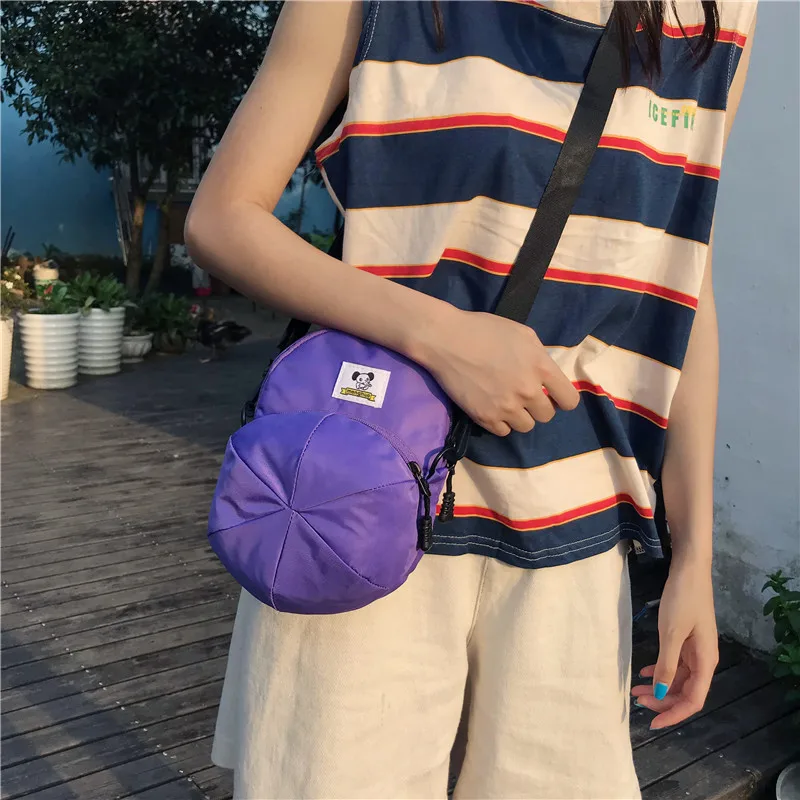 Menghuo New Hot Model Hat Shape Women Nylon Crossbody Bag Cute Handbags Shoulder Bags Creative Lady Messenger Cross body BagsIMG_2423