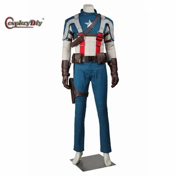 

Cosplaydiy Captain America: The First Avenger Cosplay Costume Adult Men's Halloween Carnival Outfit Custom Made D0319