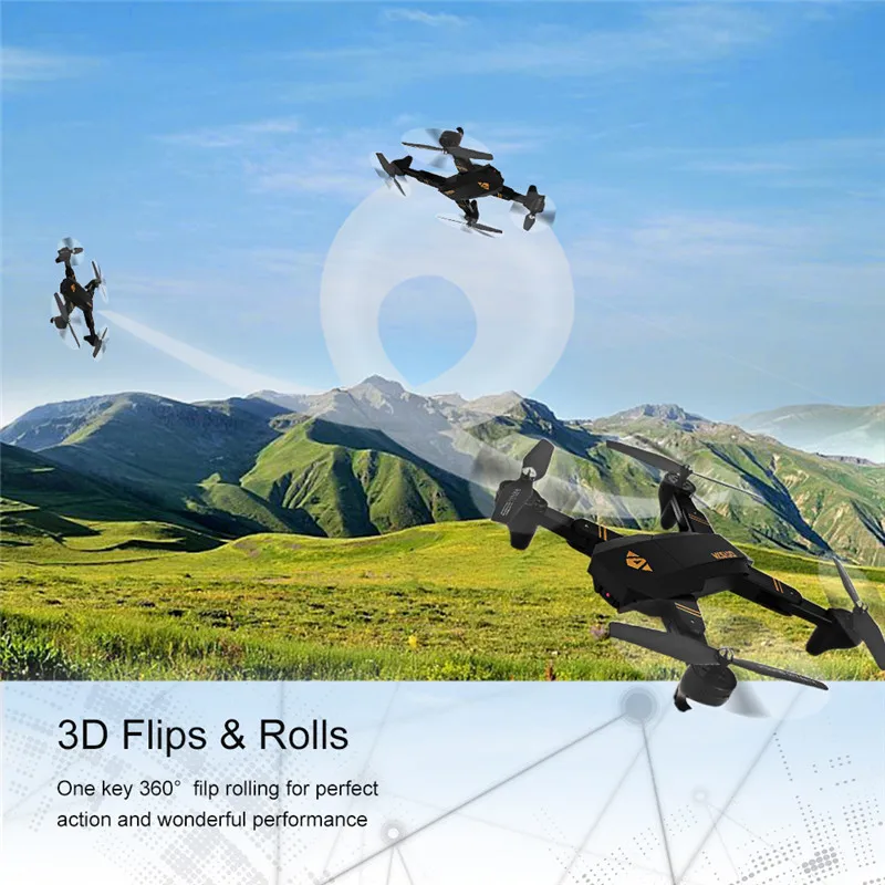  Kids Toy Foldable RC Drone Quadcopter Park XS809W Smartphone RC Quadcopter with Settable Flight Tra