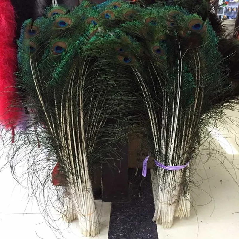

Wholesale hot 50 PCS natural 28-32inch/70-80cm peacock feathers sword DIY decoration holiday party