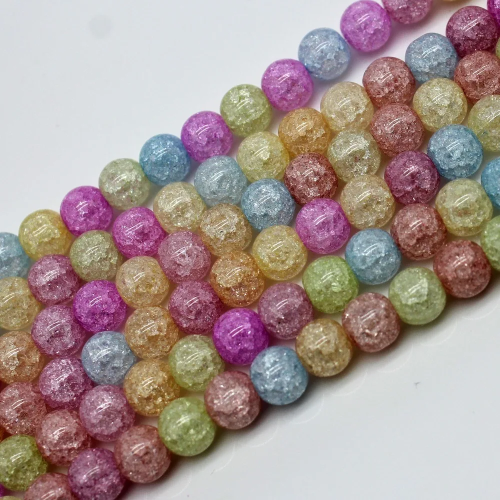 Multi Natural Stone Beads Popcorn Crystal 4/6/8/10/12mm Fashion Jewelry