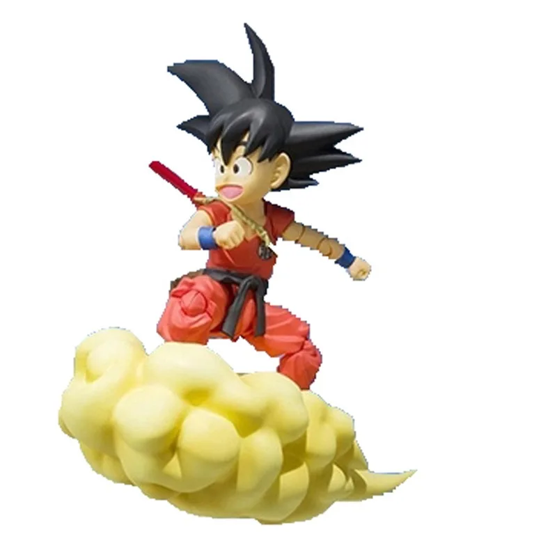 

12cm Dragon Ball Z Fantastic Arts Action Figure Toy Son Goku Gokou Childhood Riding cloud Model Toy for Children Christmas gift
