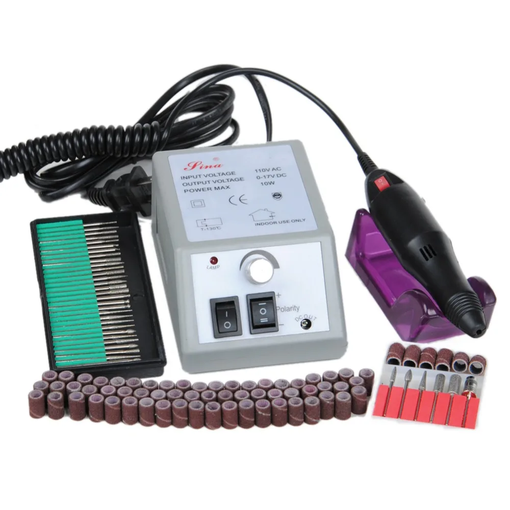 

Electric Nail Drill Pro Machine Manicure Pedicure Pen Drill Nail Art Tool Set Kit Nail Drill Bit Sanding Bands with 3 Sets