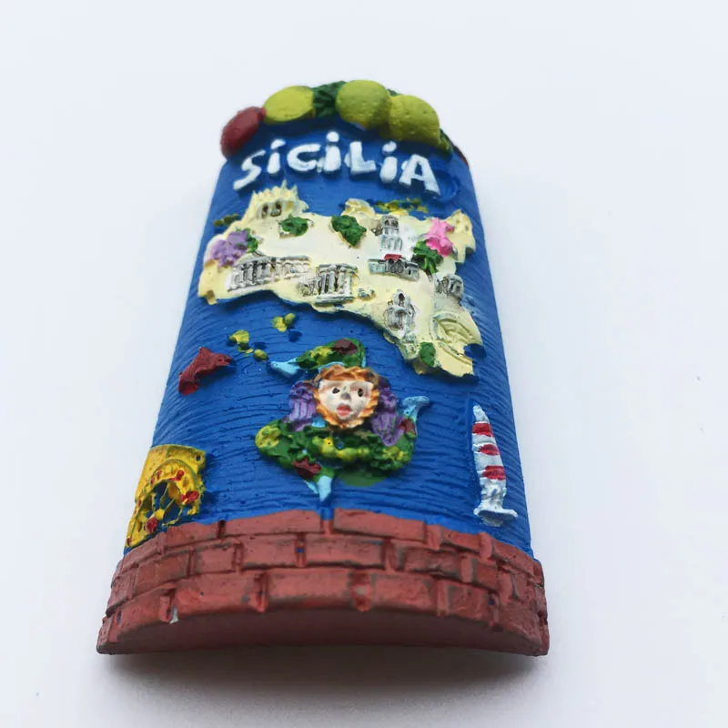 Lychee Италия Сицилия магниты на холодильник страна остров магнитная наклейка