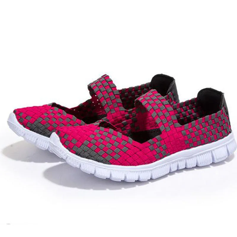 

2017 summer and breathable recreational shoe elastic knitting is old Beijing cloth shoes very soft and comfortable shoes