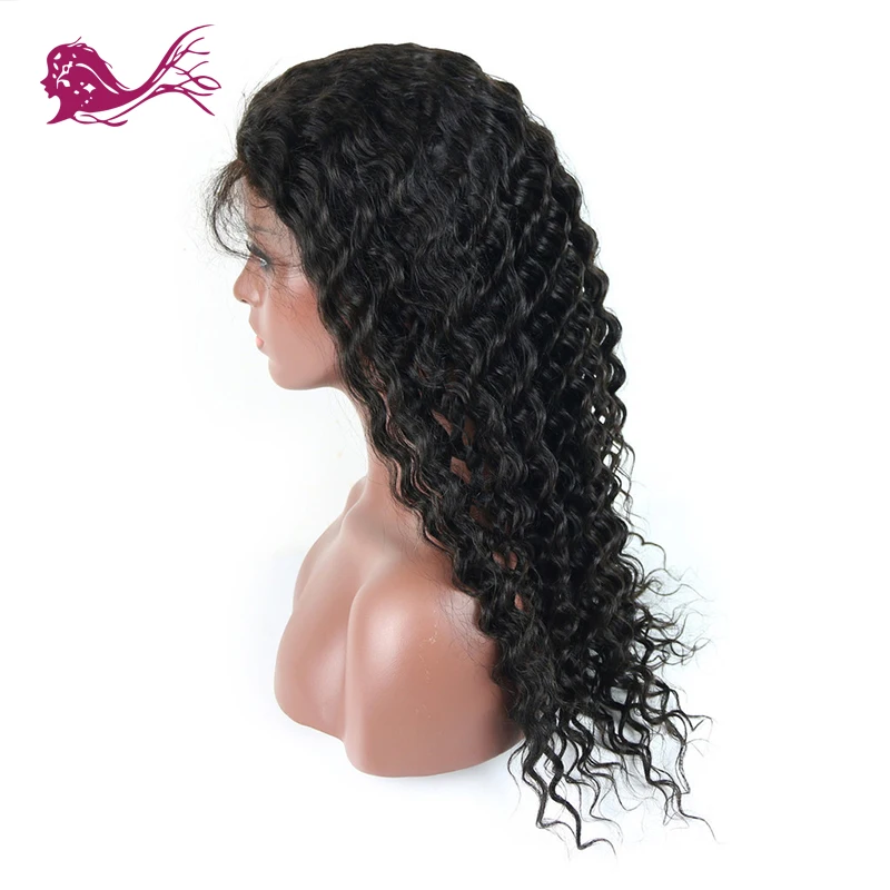 EAYON волос бразильский Волосы remy глубокая волна парики 130% Плотность Полное Кружева натуральные волосы парики для черный Для женщин натуральных волос