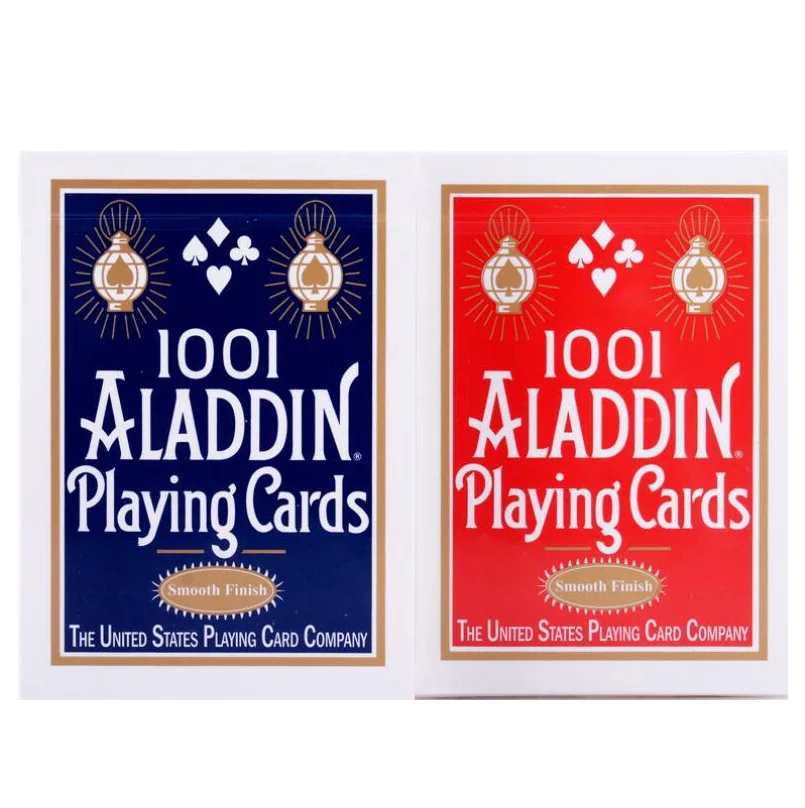 

1 Deck Smooth 1001 ALADDIN Playing Cards Red or Blue Magic Card Poker Magic Collectible Deck Magic Tricks Props for Magician