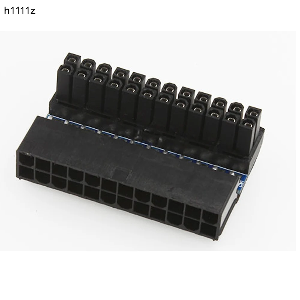 ATX 24Pin الإناث إلى 24pin الذكور 90 درجة محول الطاقة اللوحة اللوحة 24 دبوس موصل ل المكتبية PC كابل الطاقة إمدادات