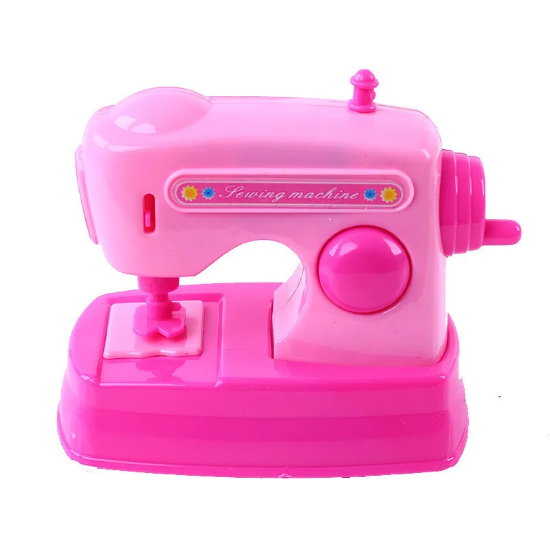 Mini Electric Sewing Machine Home Appliances Kids Educational Toys Pretend Play Household