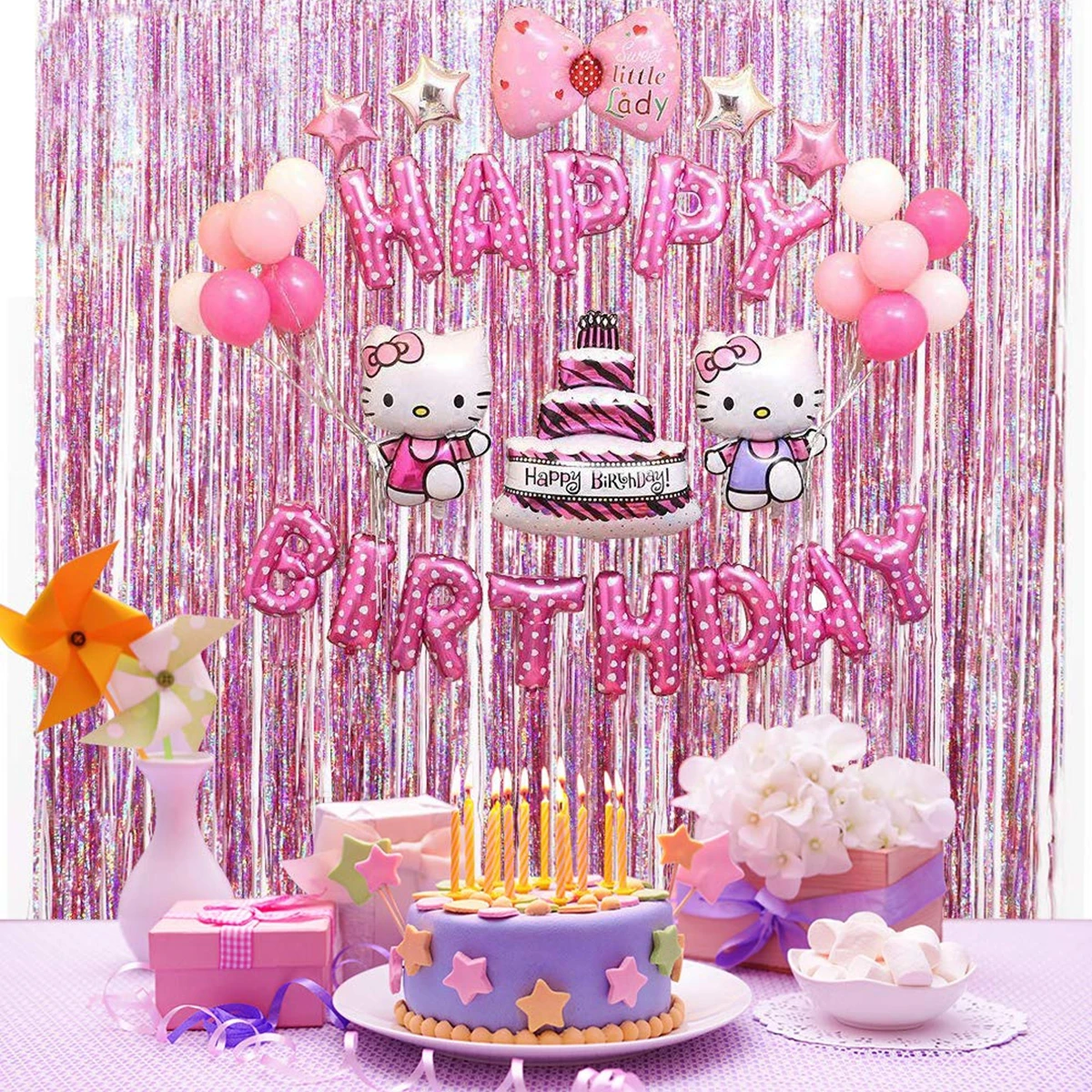 QIFU счастливый фон на день рождения фотография розовая стена свадьба фон для фотографии ребенок душ товары для девичника