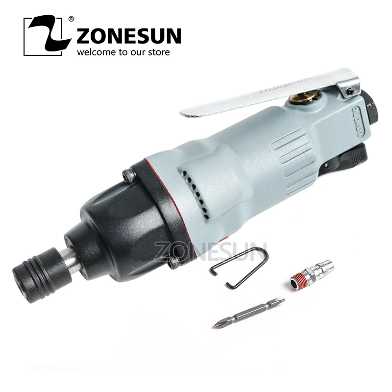 ZONESUN 7228 M6-M8 bolt пневматические инструменты Пневматическая отвертка мощные двойной