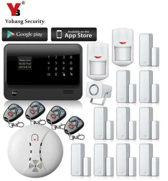  YoBang Security Smart Home Office Security Android IOS APP G90B Wireless Network Alarm PIR Motion D - 32884586549