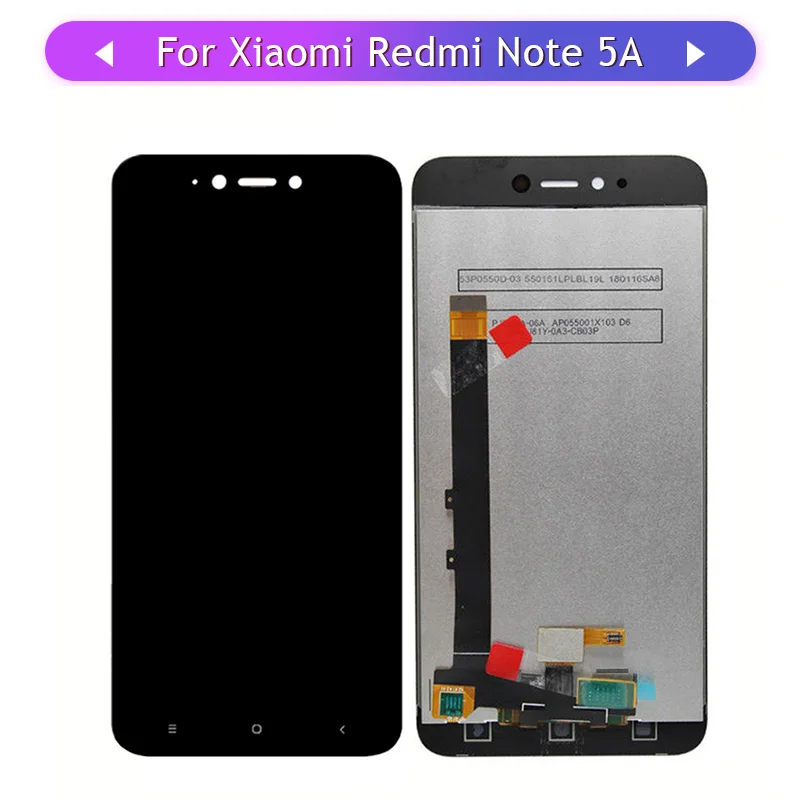 3 шт. экран для Xiaomi Redmi Note 5A ЖК дисплей сенсорный сборка стеклянная панель