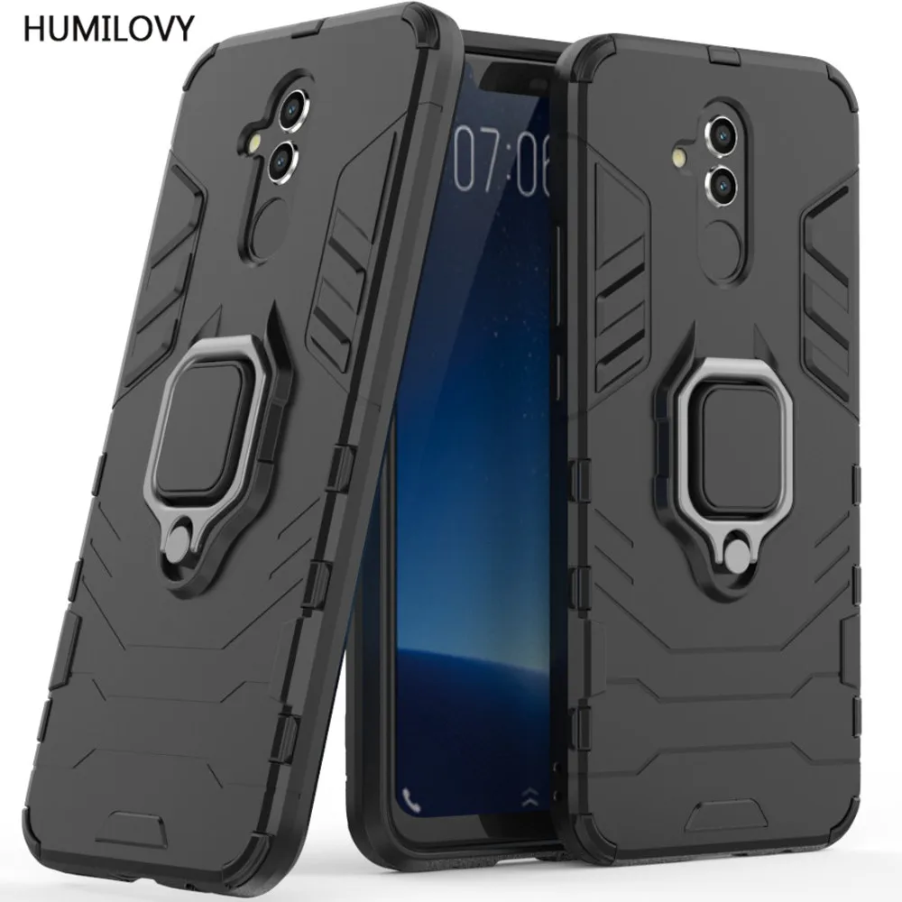 

For Huawei Mate 20 Lite Case TPU Hard PC Huawei Maimang7 Case Ring Holder Stand Magnetic Armor Case For Huawei Mate 20 Lite Capa