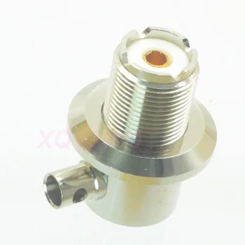 

1pce Connector UHF SO239 female nut solder semi-rigid RG402 0.141" Right angle