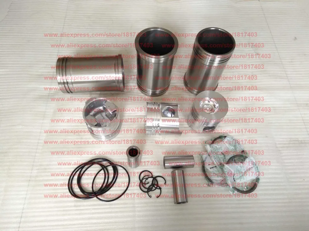 TY295I.4.1 4A Piston+Cylinder sleeve+Piston ring+Piston pin+Water