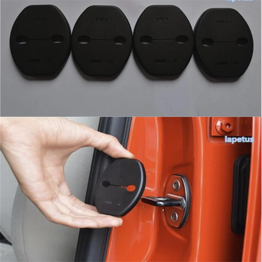 Lapetus Plastic Car Door Lock Protector Decoration Frame Cover Trim 4