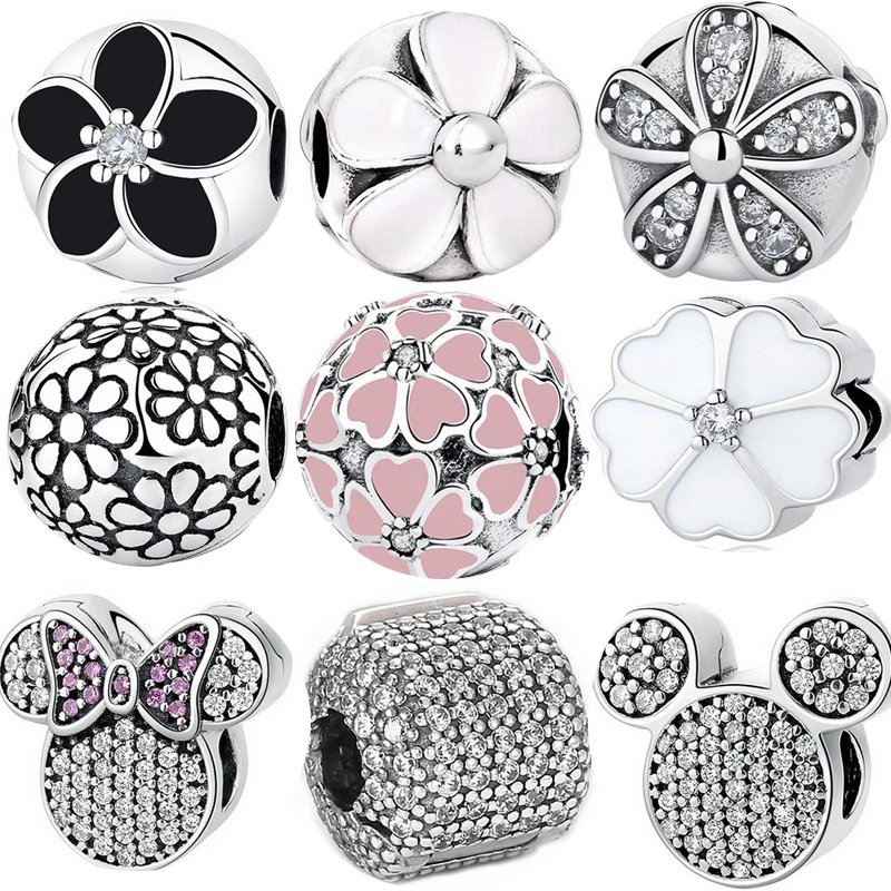 

100% 925 Sterling Silver Beads Christmas Style Charm Bead Fit Original Brand Bracelet Silver Jewelry