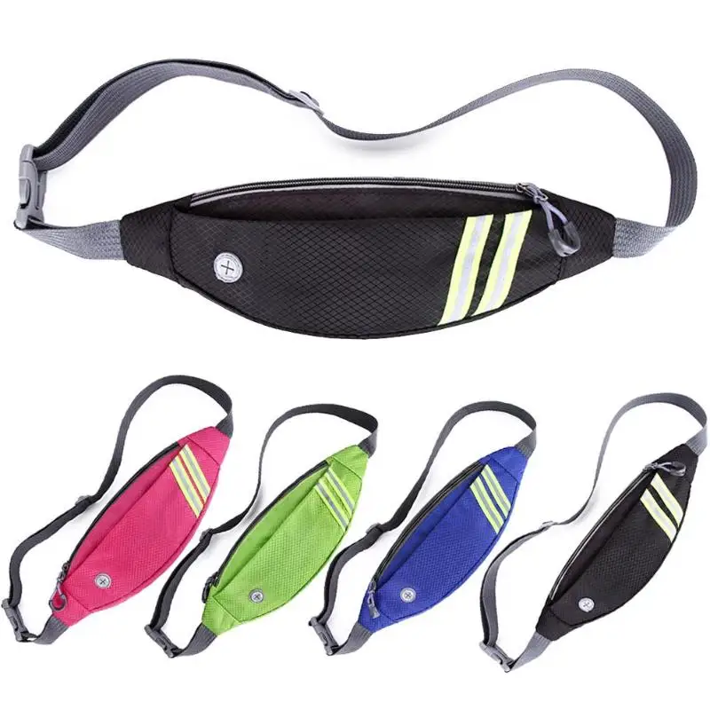 

Sports Running Waist Bag Belt Pack Reflective Strip Mobile Phone Holder