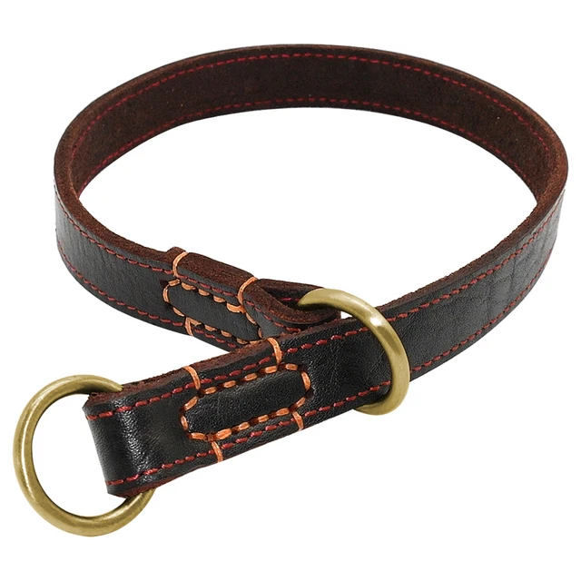 real leather dog collars