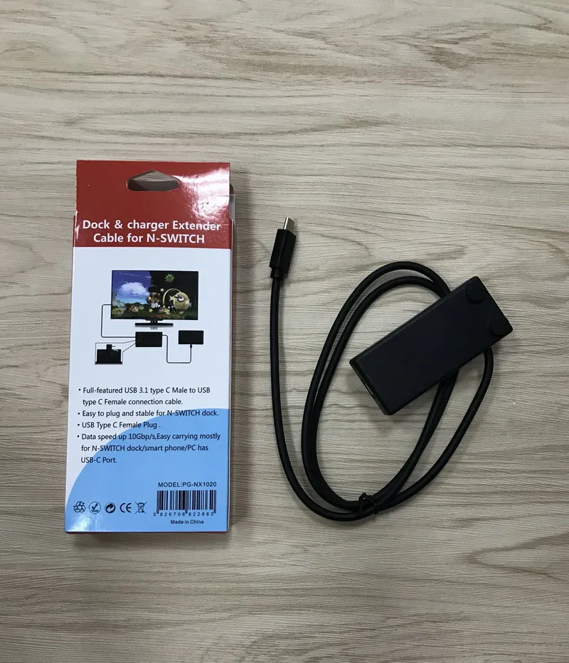 

dock & charger extender cable for Nintendo SWITCH ns accessory